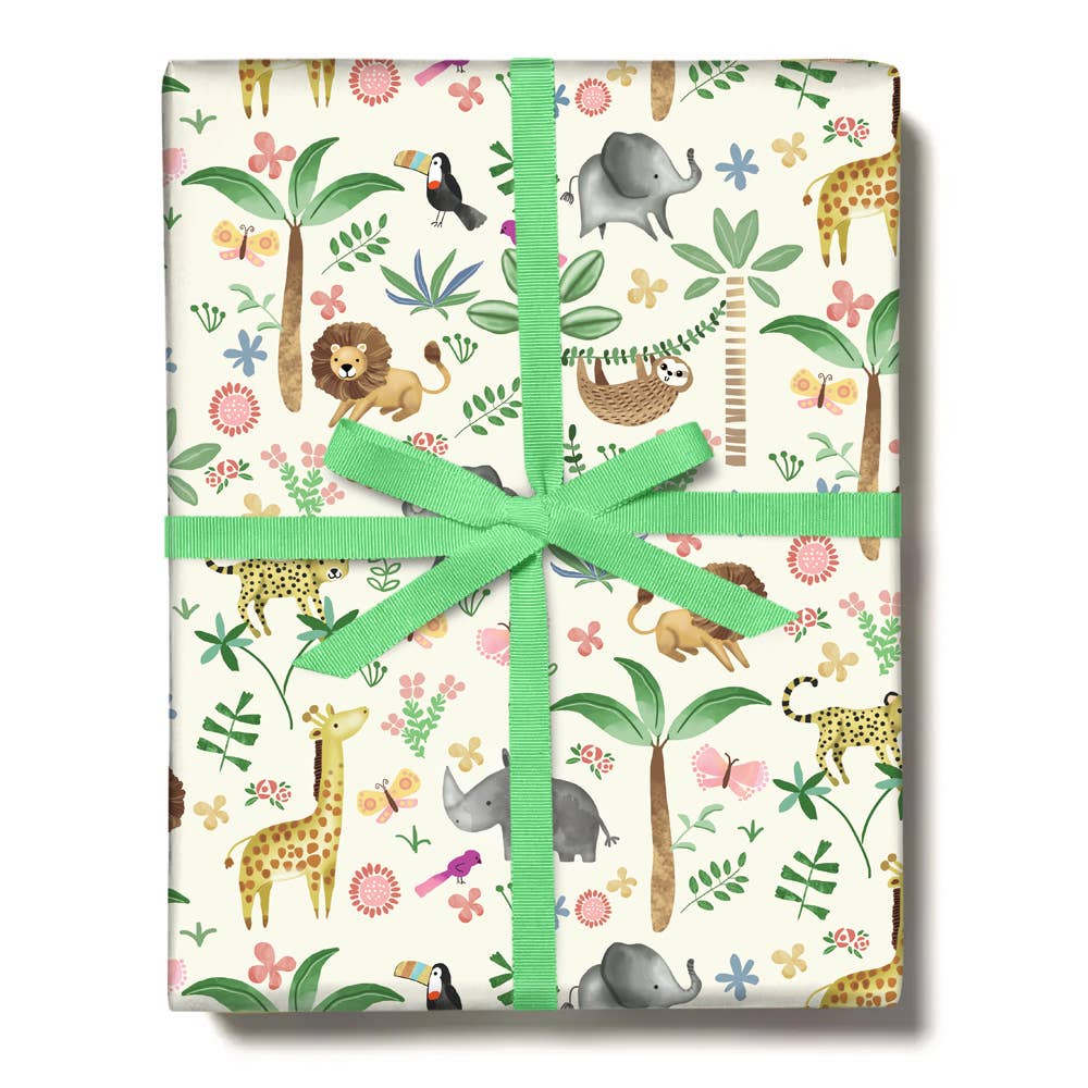 Water Colour Jungle Gift Wrap