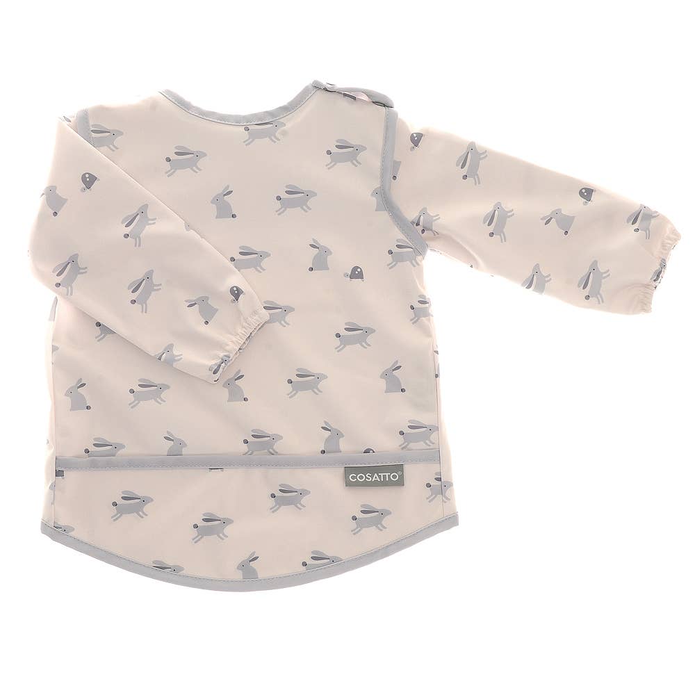 Cosatto Bobtail bunnies coverall feeding bib for babies