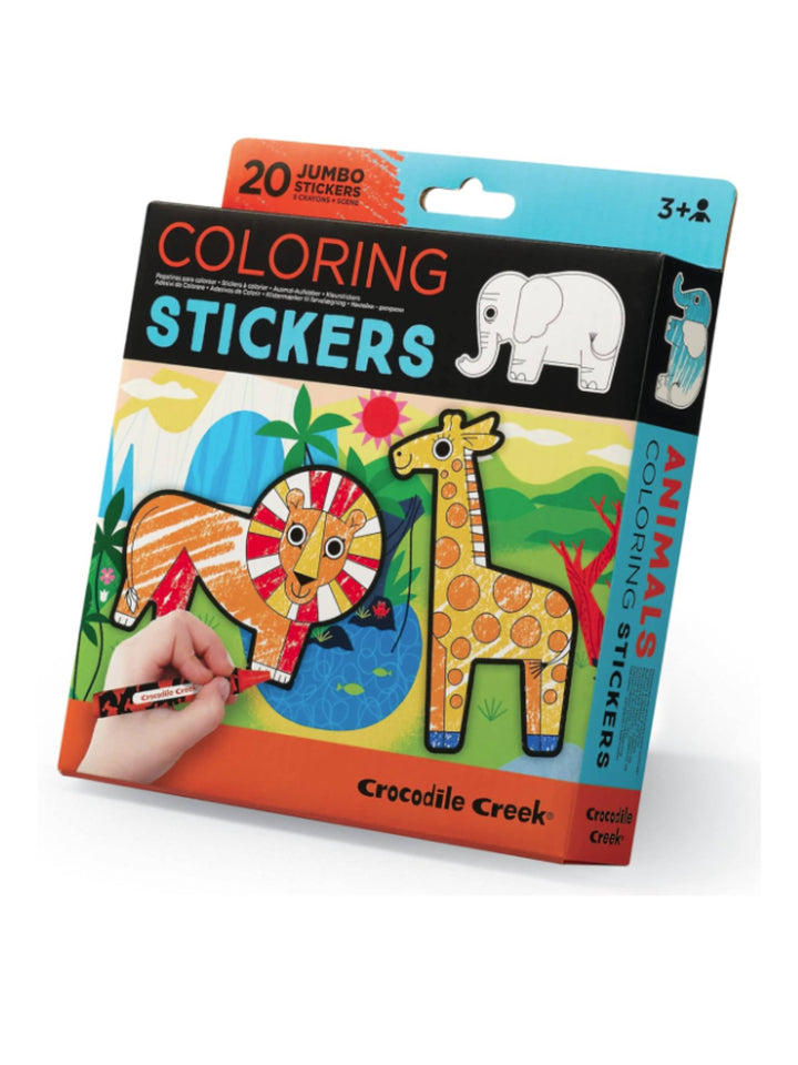 Crocodile Creek Animal Colouring Stickers Colour & Decorate