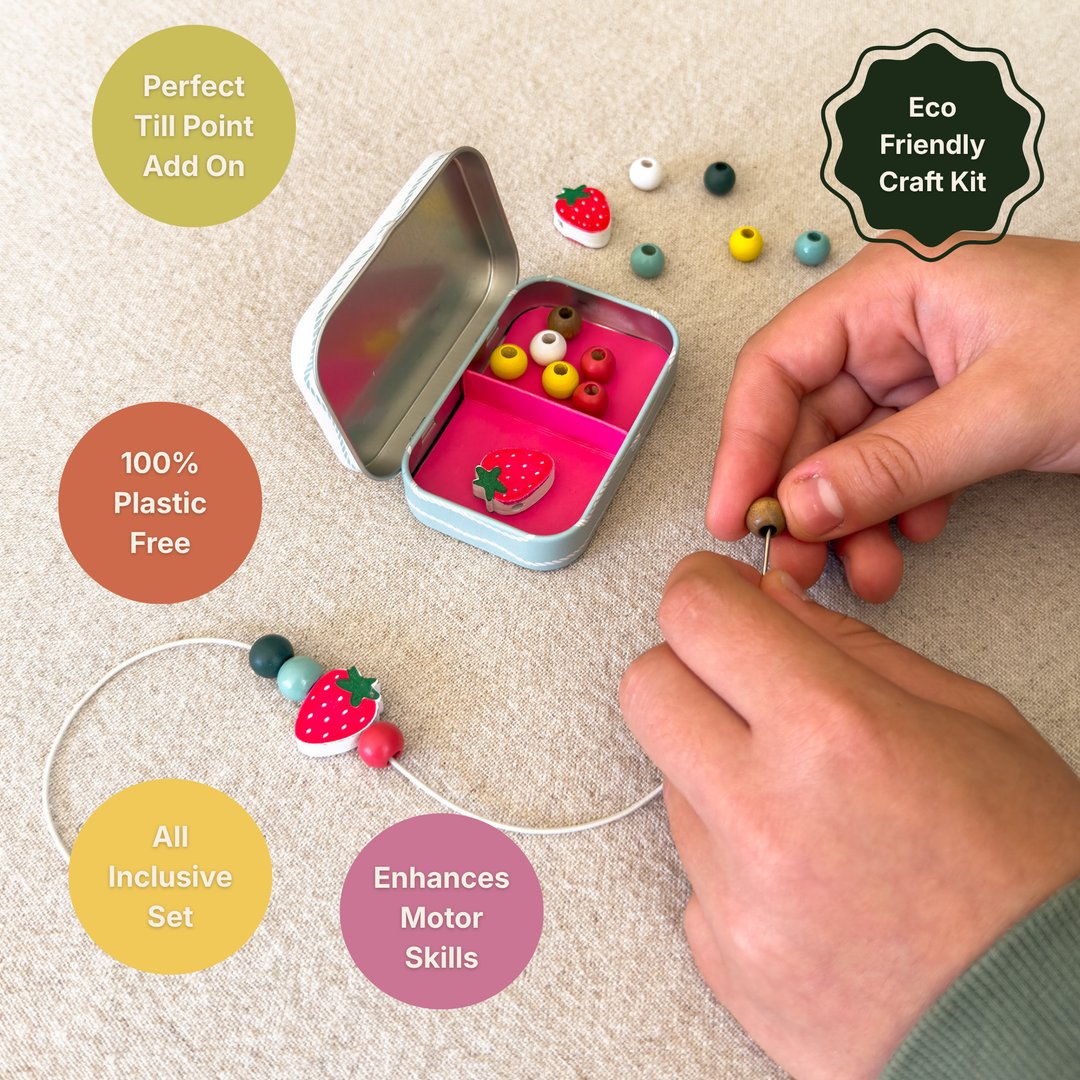 Cotton Twist strawberry bracelet making kit, image 3