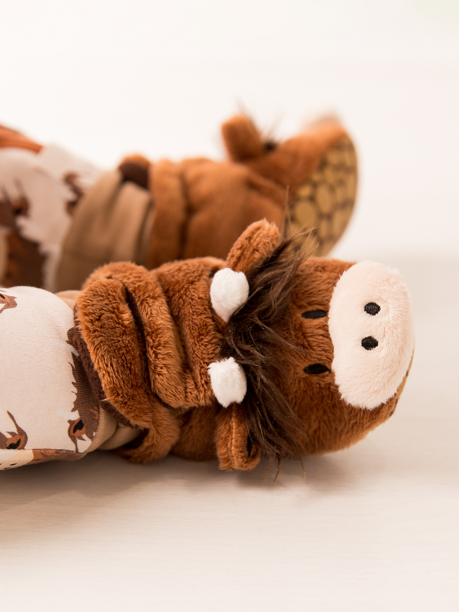 Blade and Rose Neutral Highland Cow Booties