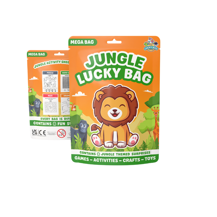 Assorted Mega Party Bag Favours - Jungle contents