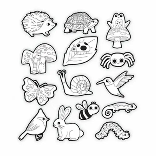 Crocodile Creek Backyard Friends Colouring Stickers Decorate