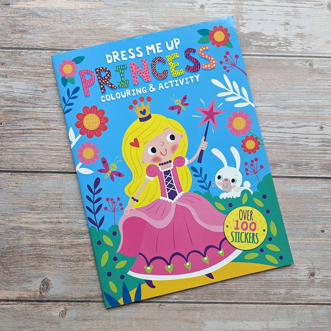 Dress Me Up Princess book - dress-up sticker feature detail