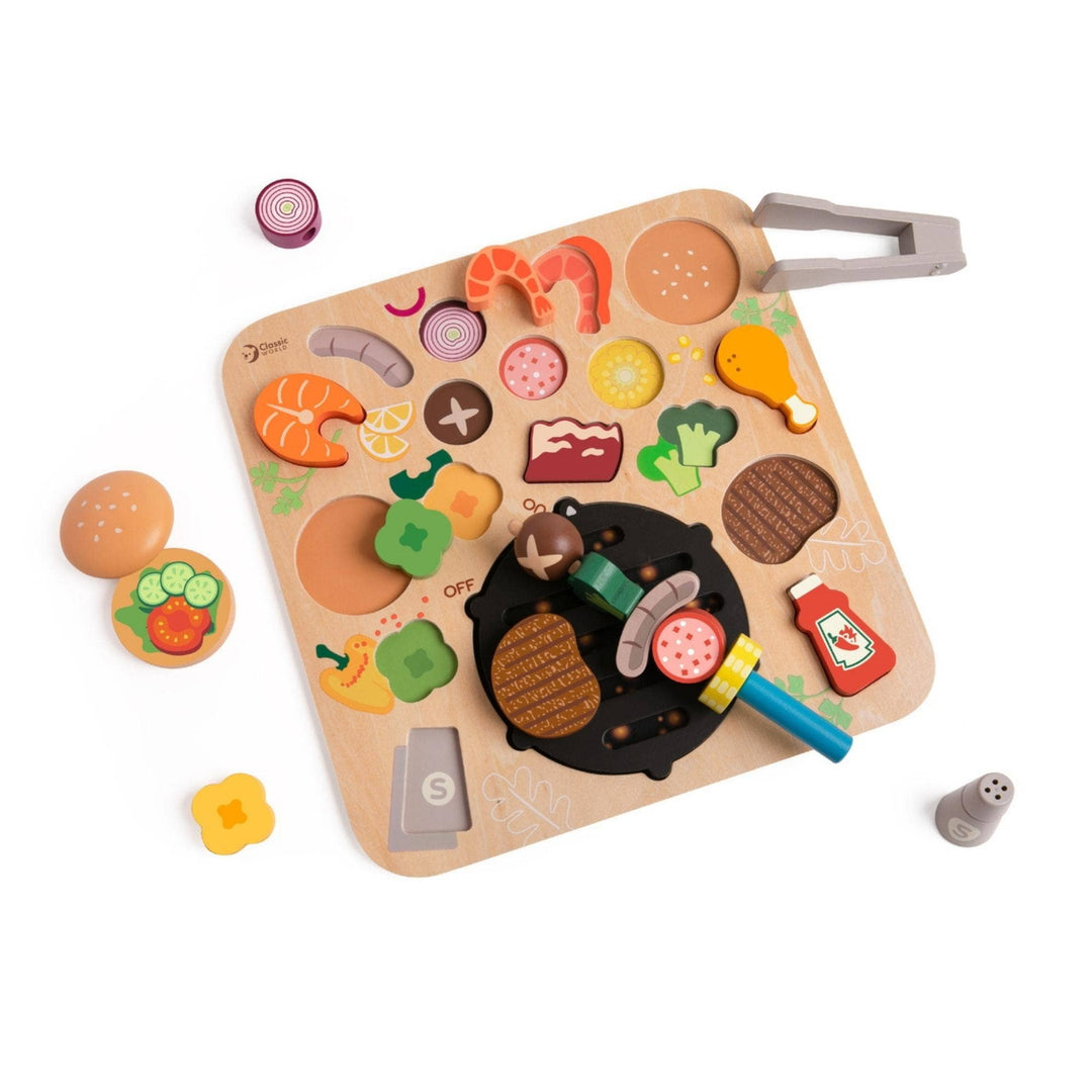 Classic World BBQ Puzzle Set  Montessori Wooden Learning Toy