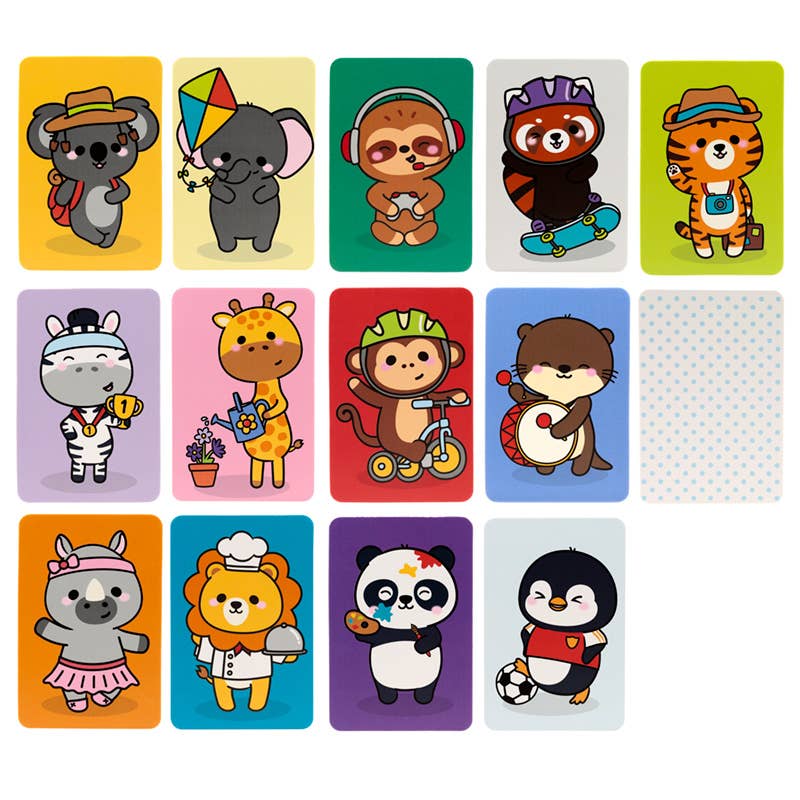 Adoramals Wild Kids Memory Card Set