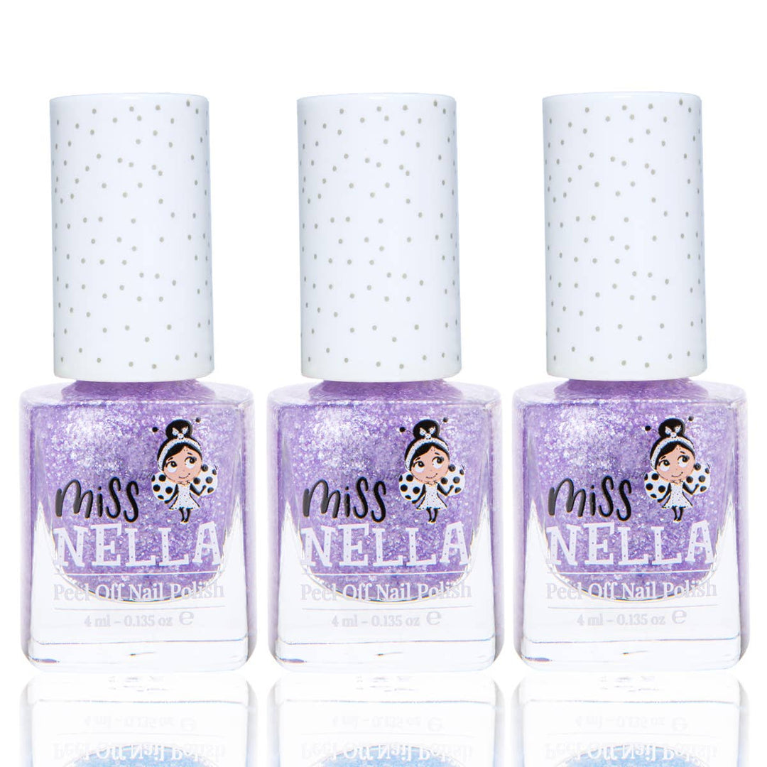 Sparkly Zebra Kids Peel Off Odour Free Nail Polish