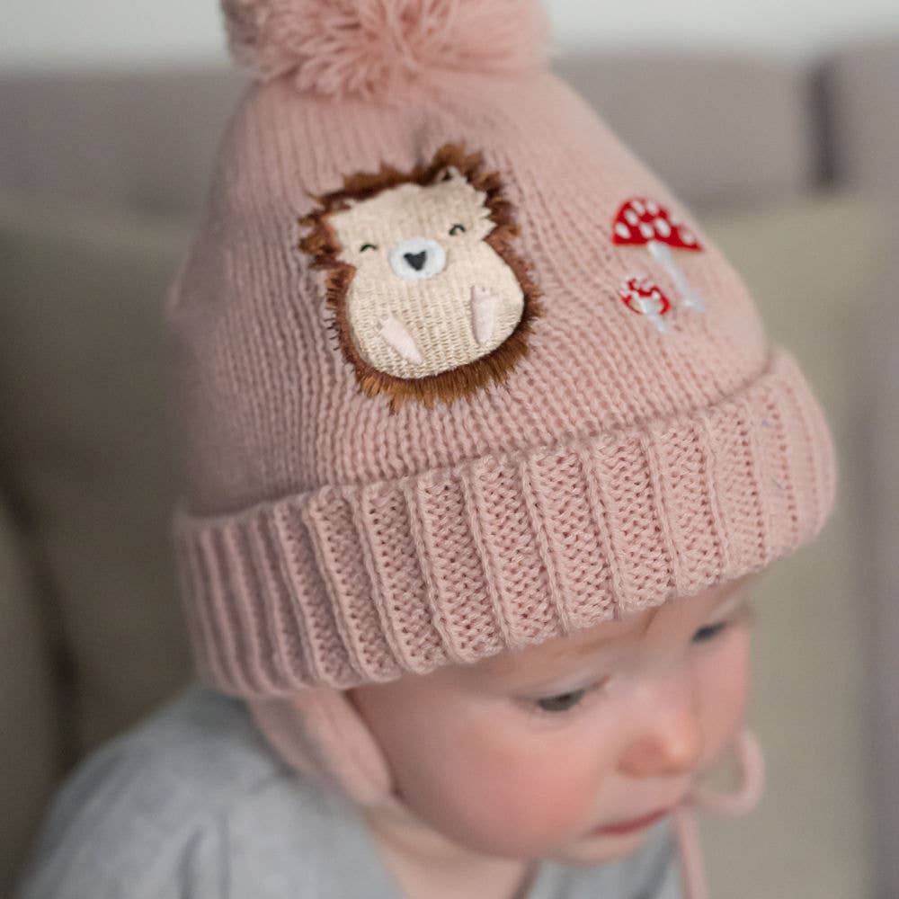 Woodland wooly hat - knit detail