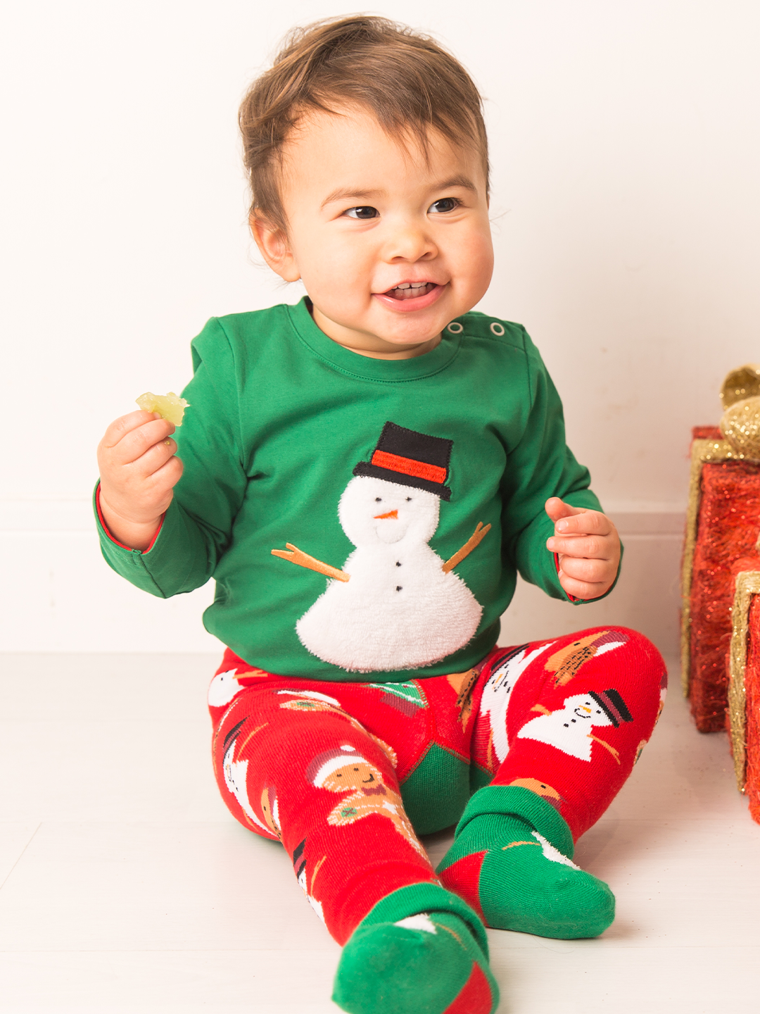 Blade and Rose Snowman Socks, Christmas stocking filler for babies and toddlers