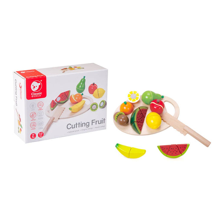 Classic World Wooden Cutting Fruits Set