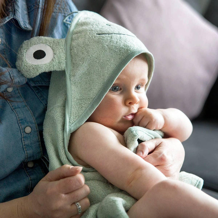 Frog Hooded Baby Towel – Soft Cotton Bath Wrap