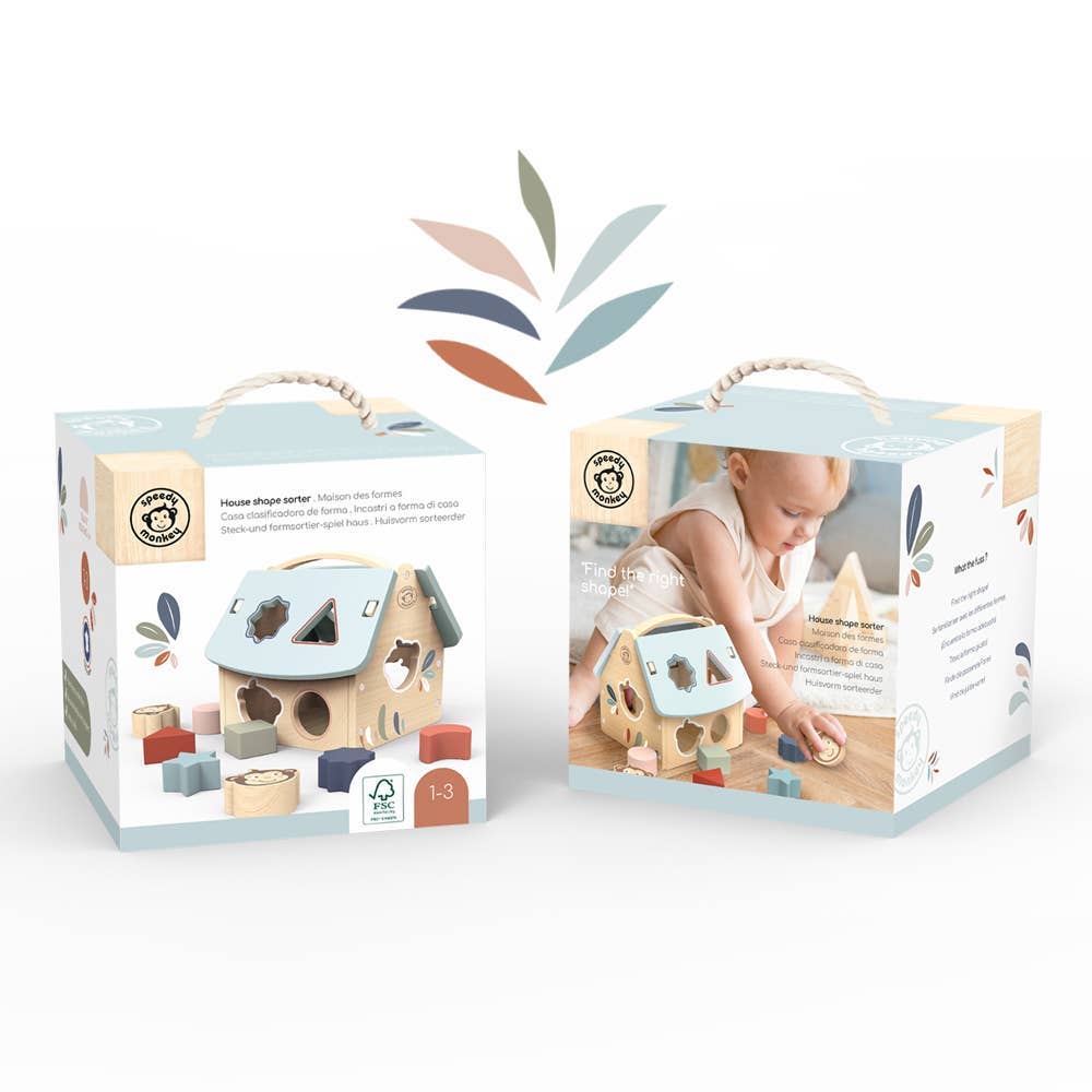 House Shape Sorter with 8 Blocks