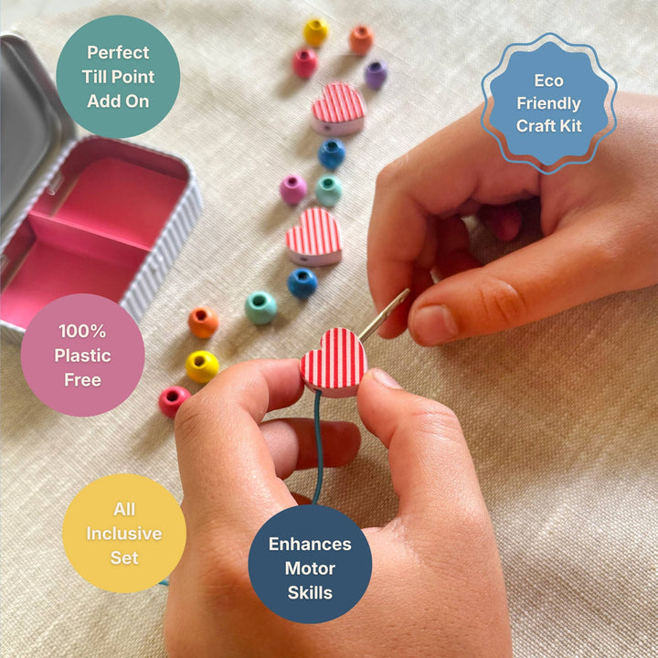 Cotton Twist heart bracelet making kit, image 2
