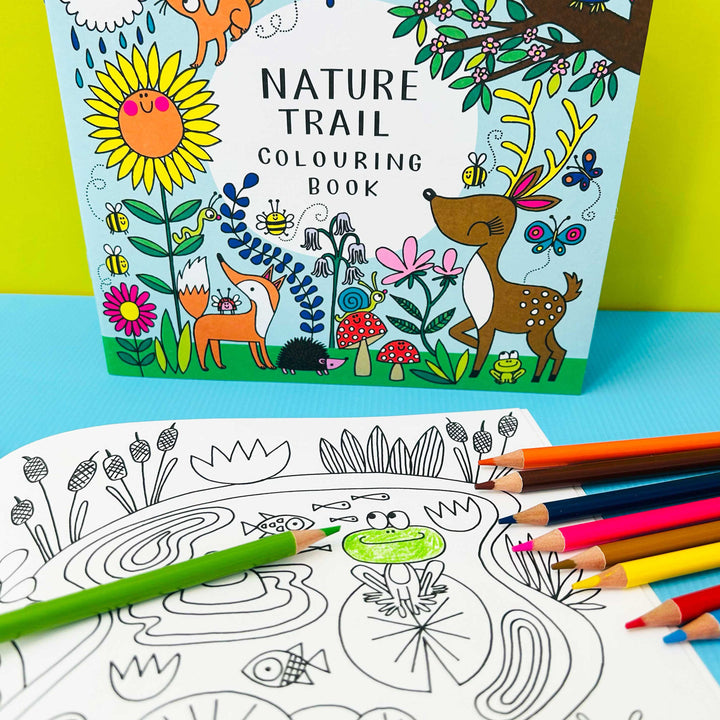 Nature Trail colouring book - completed page