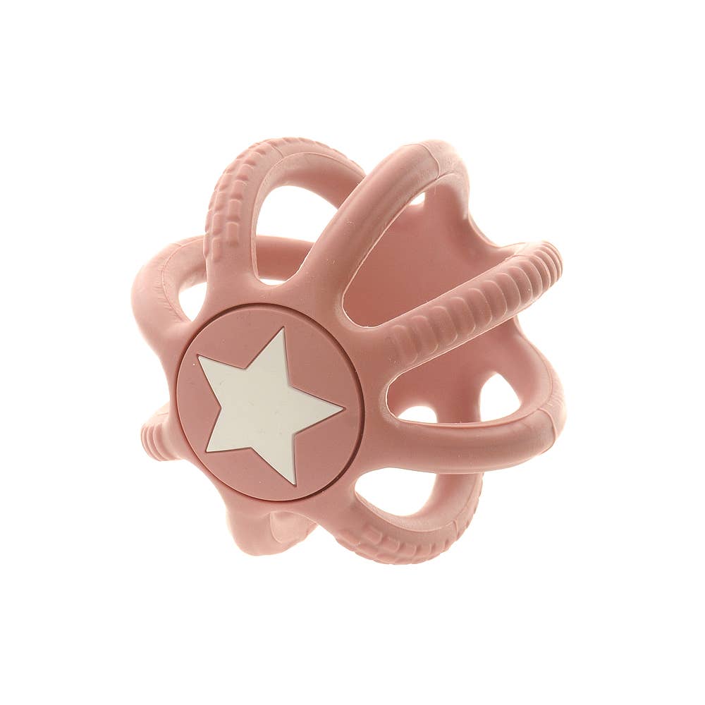 Silicone Teether Ball Pink