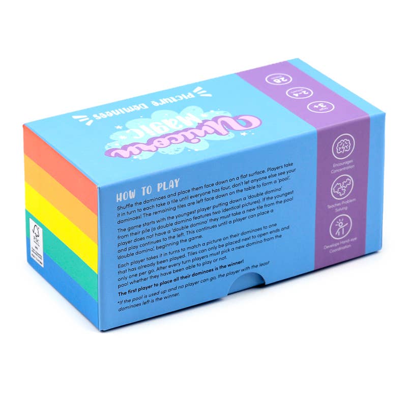 Unicorn Dominoes Set – Magical Game for Kids