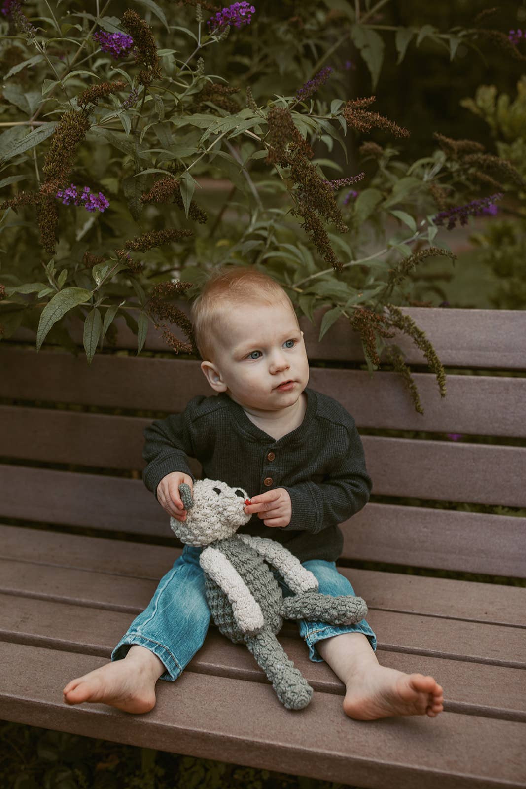 Crochet Baby Toy Sheepadoodle rattle