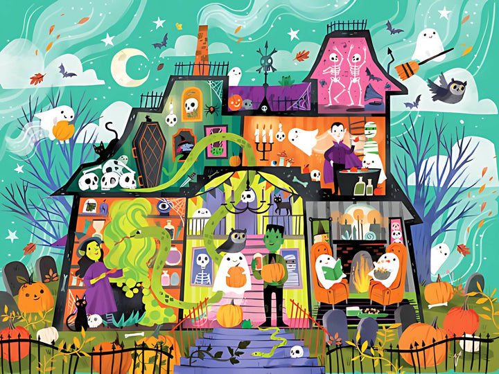 Crocodile Creek Haunted House 36 Piece Jigsaw Floor Puzzle