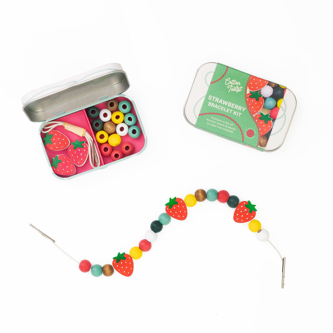 Cotton Twist strawberry bracelet making kit, image 8