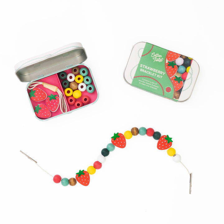 Cotton Twist strawberry bracelet making kit, image 8