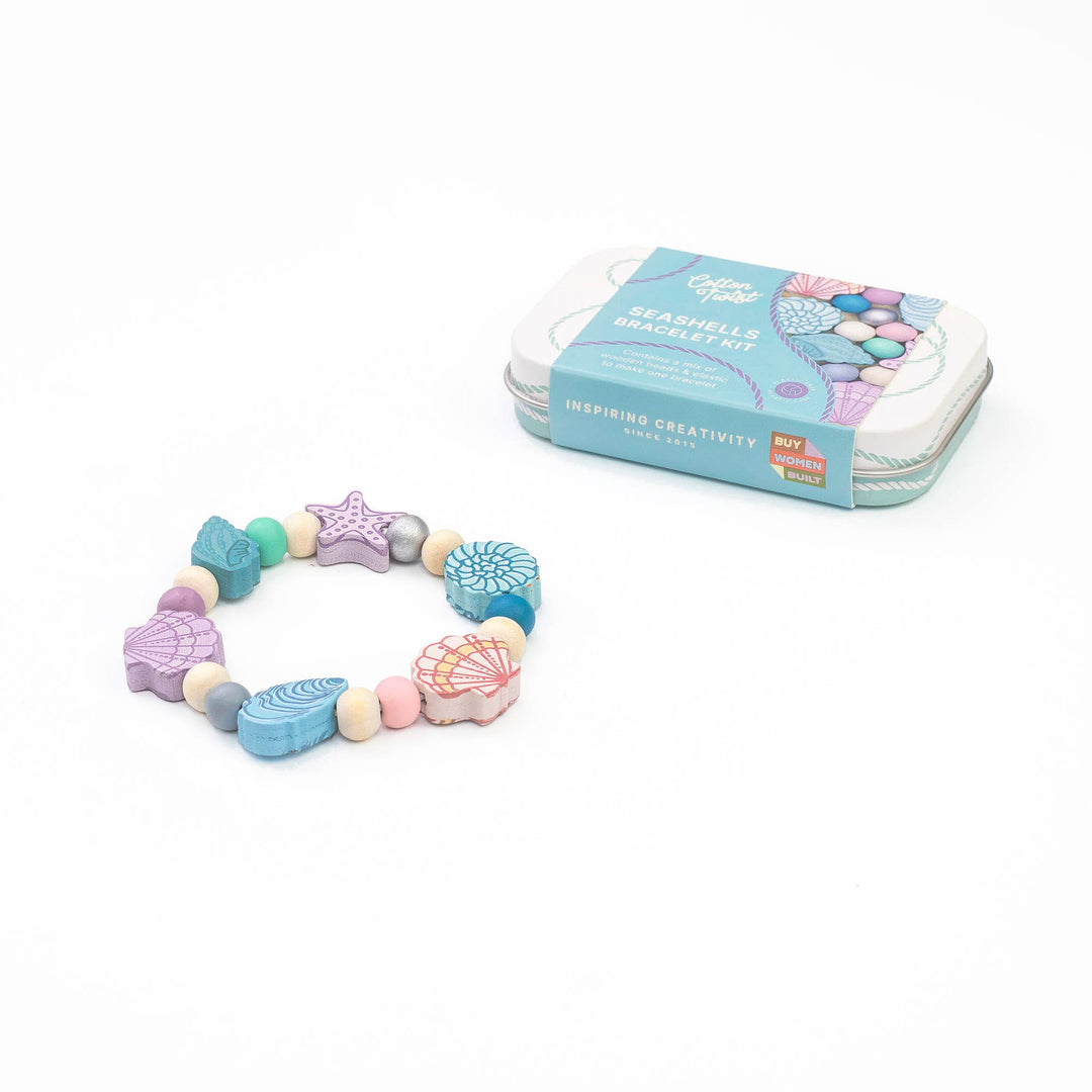 Cotton Twist seashell bracelet making kit, image 4