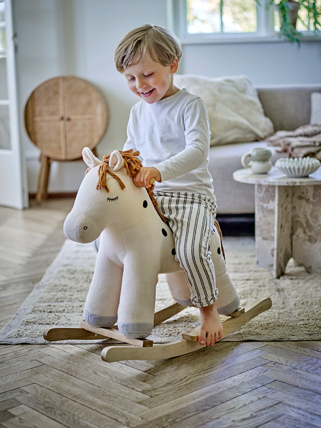 Bloomingville: Merlen White Rocking Horse