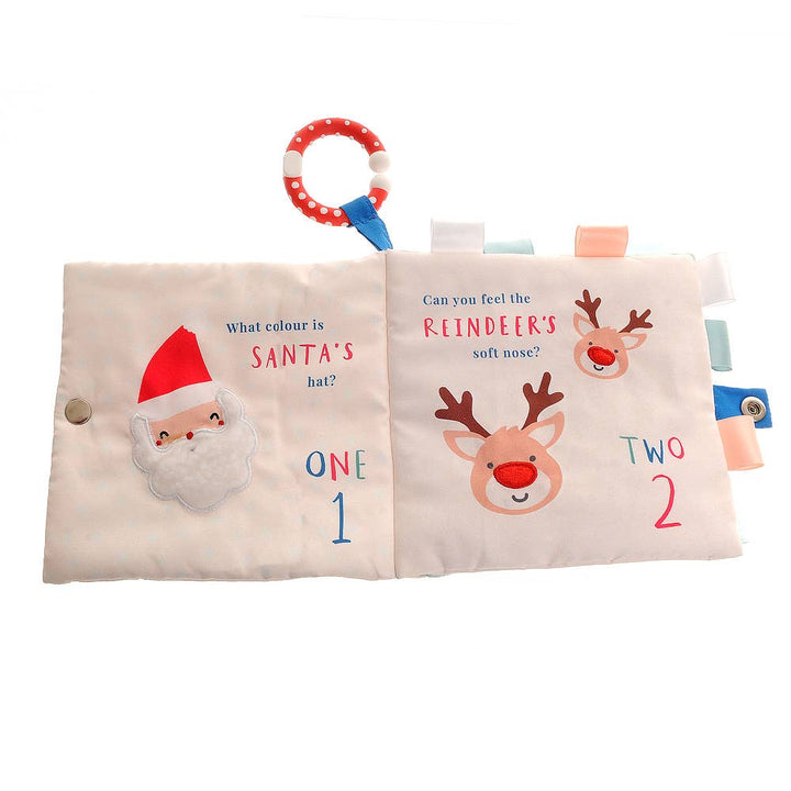 Christmas counting soft book in beige for babies - photo 2
