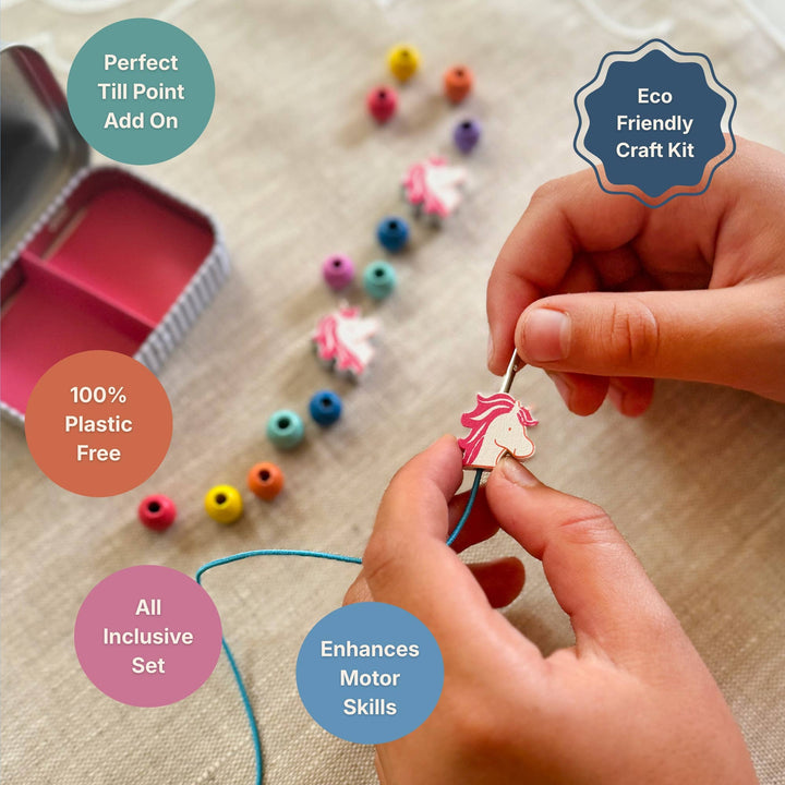 Cotton Twist unicorn bracelet making kit, image 2