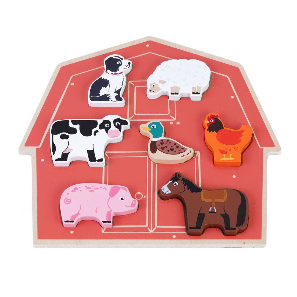 Farm Chunky Barn Shaped Puzzle