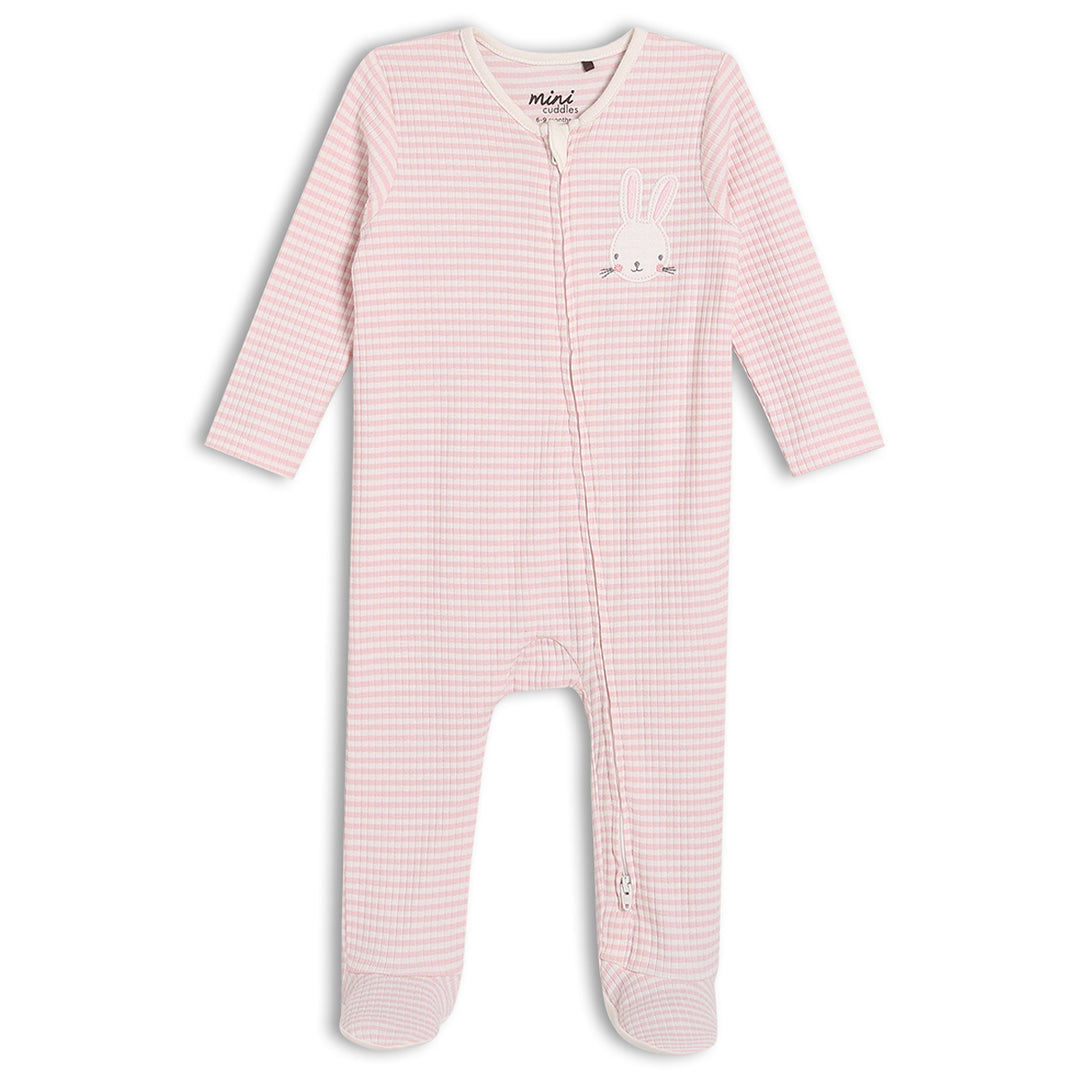 Mini Cuddles Baby Girl Sleep Suit - Multi