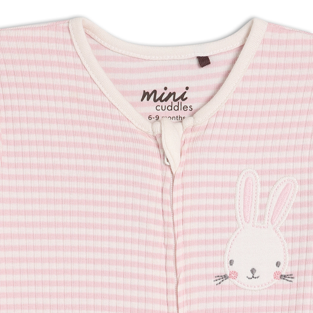 Mini Cuddles Baby Girl Sleep Suit - Multi