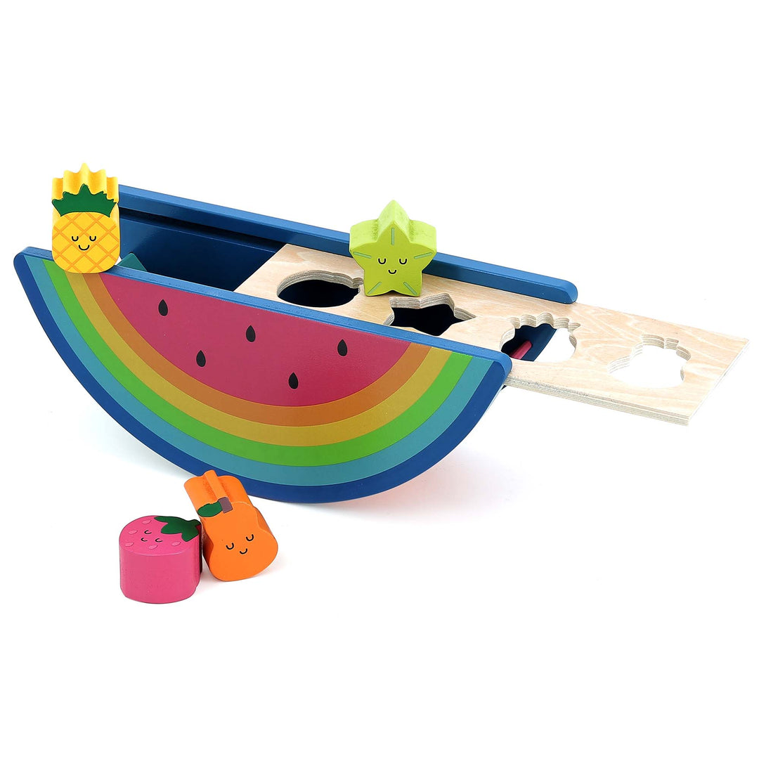Vilac - Wooden Watermelon & Fruits Shape Sorter