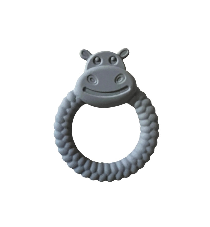 Green Island Hippo Baby Teething Ring