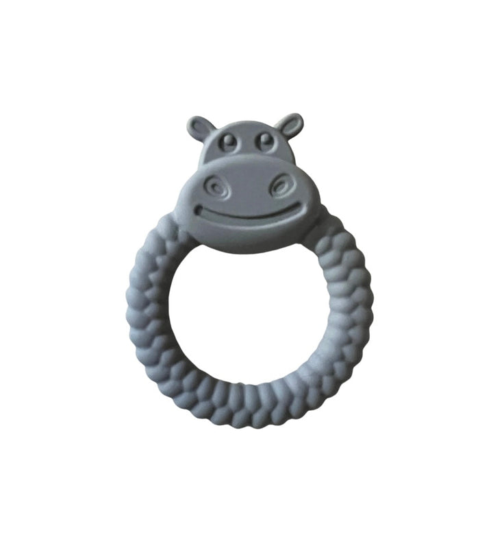 Green Island Hippo Baby Teething Ring