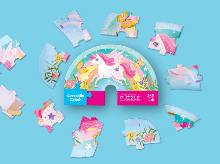 Crocodile Creek Sweet Unicorn 12-piece mini puzzle - image 2