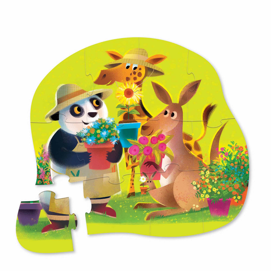 Crocodile Creek 12 piece Mini FSC Kids Puzzle Flower Power