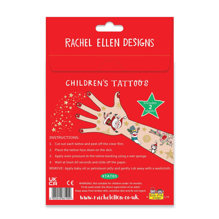 Children's Christmas Temporary Tattoos