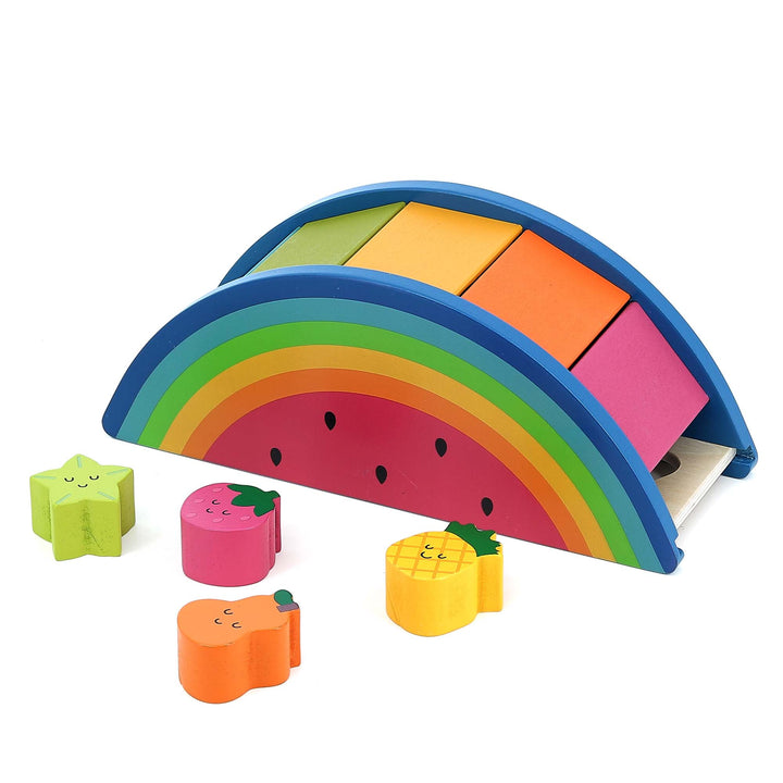 Vilac - Wooden Watermelon & Fruits Shape Sorter