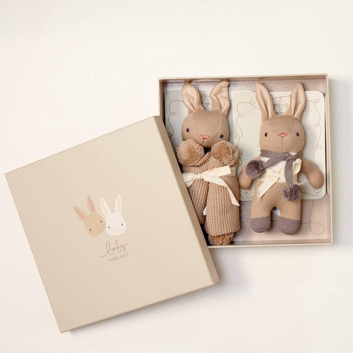 Baby Gift Set – Bunny Taupe Doll & Comforter | Baby Threads (0+)