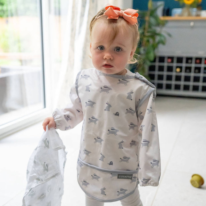 Cosatto Bobtail bunnies coverall feeding bib for babies - photo 9