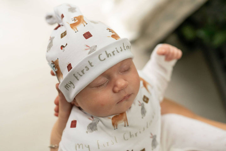 My First Christmas Winter Animals Hat