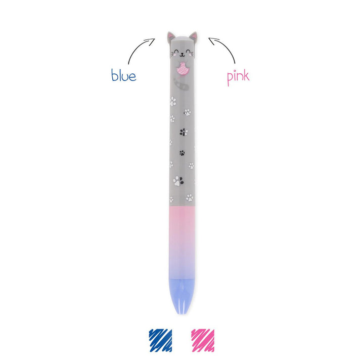 Two-Colour Ballpoint Pen - Click&Clack - Kitty