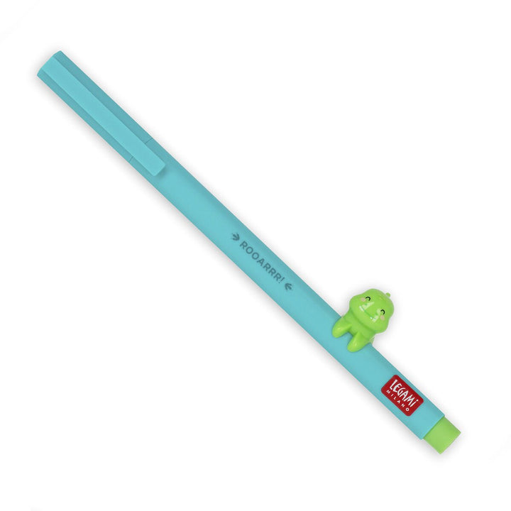 Legami Gel Pen With Animal Decoration - Lovely Friends - Dino