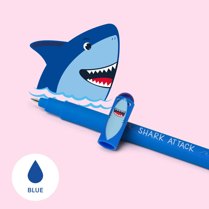Erasable Pen - Shark - Blue