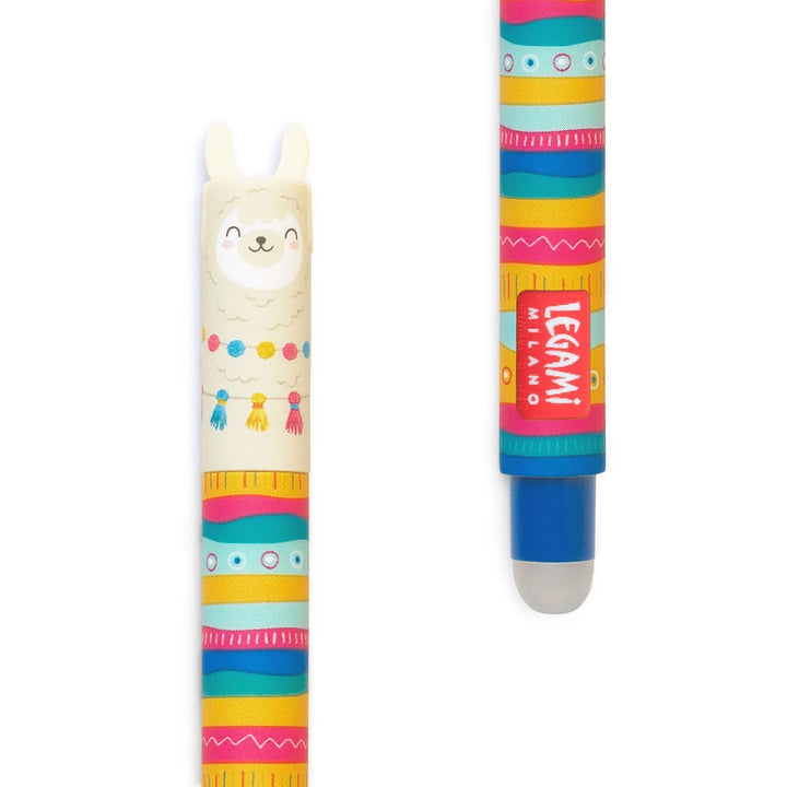 Erasable Pen - Llama - Blue