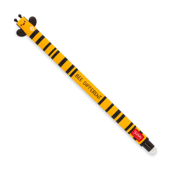 Legami Erasable Gel Pen - Erasable Pen - Bee