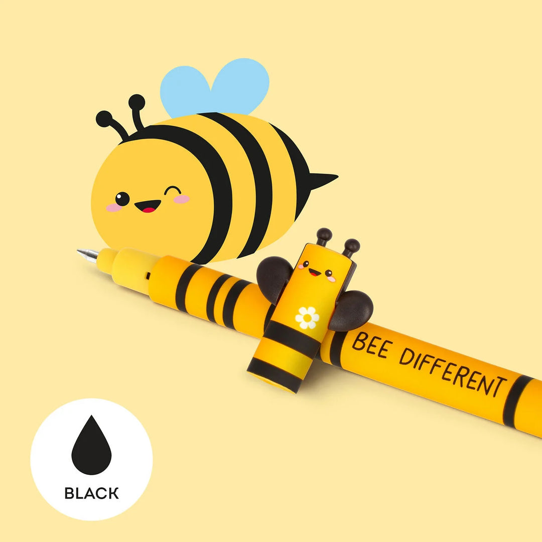 Legami Erasable Gel Pen - Erasable Pen - Bee