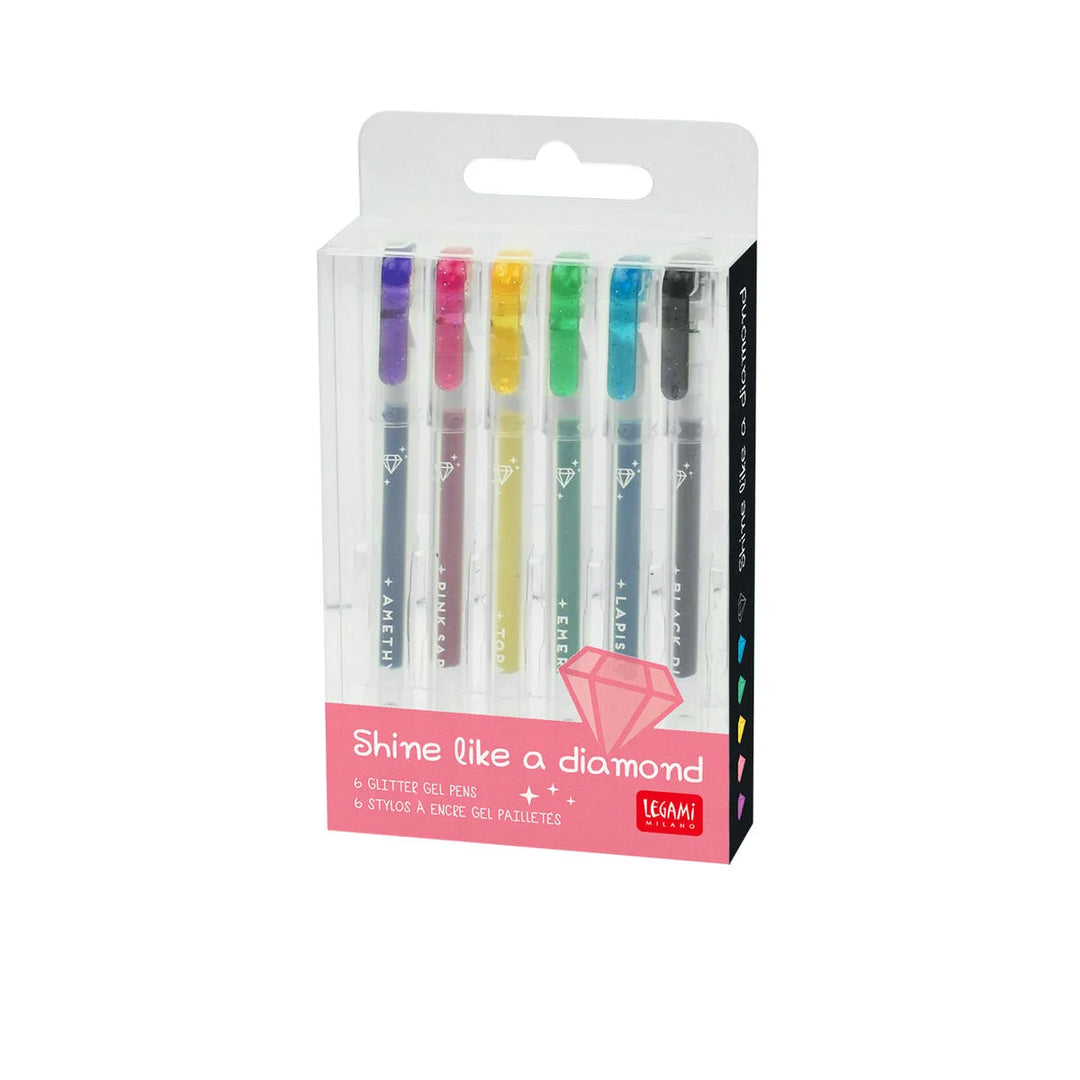 Set Of 6 Mini Gel Pens - Spring Is In The Air - Pastel Colours