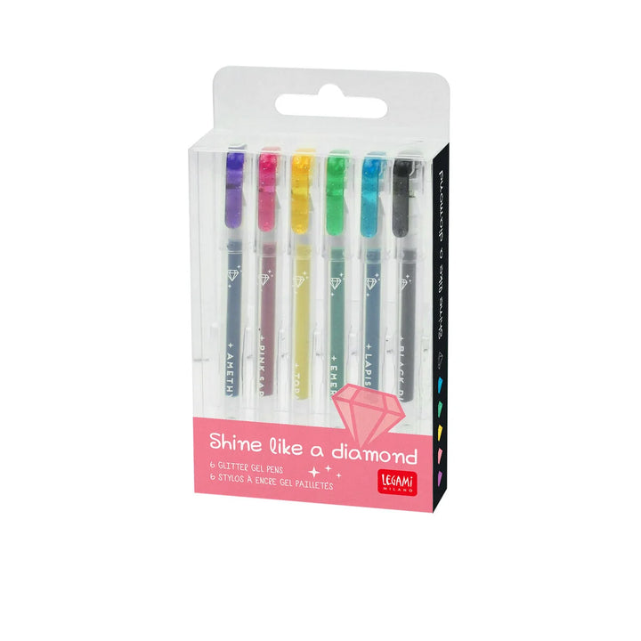 Set Of 6 Mini Gel Pens - Spring Is In The Air - Pastel Colours