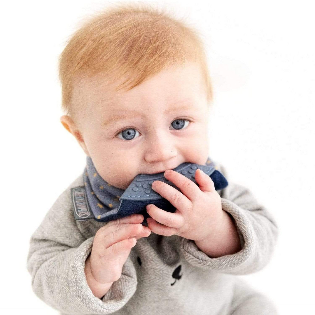Neckerchew Teething Dribble Bib- Midnight Stars